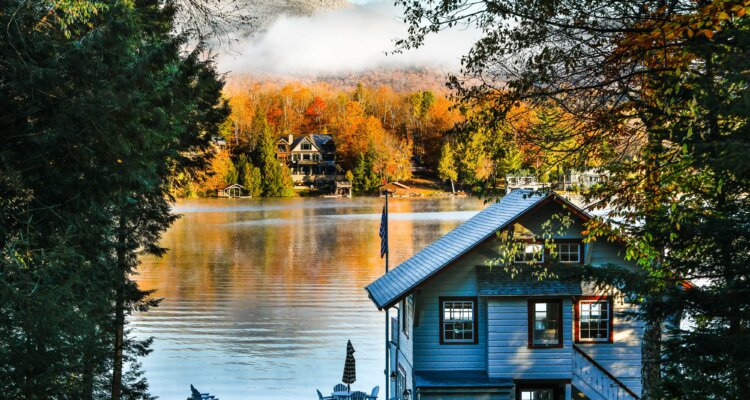 Adirondack Waterfront Camp in Late Fall